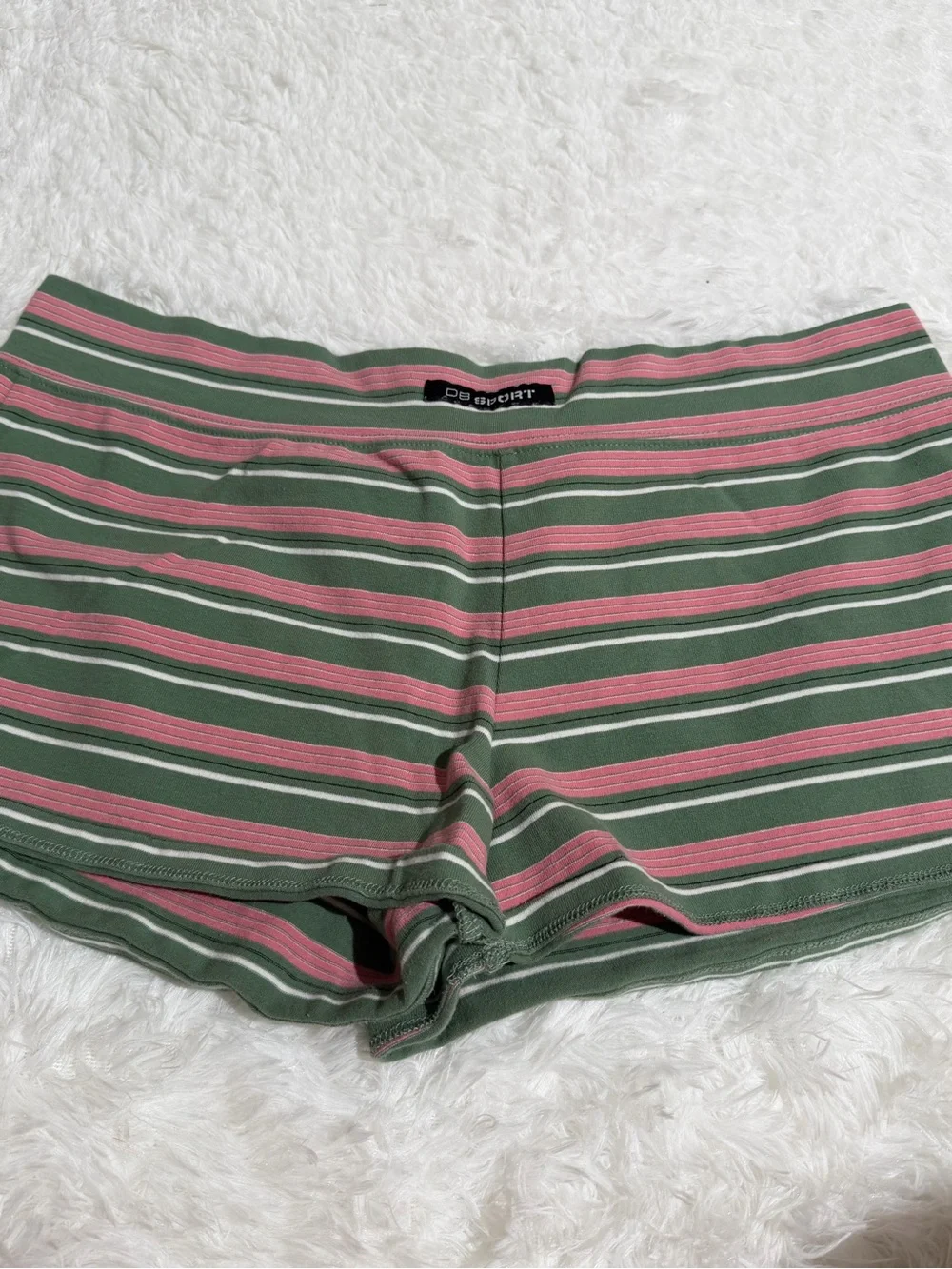 Dairy Boy XL/XXL Striped The Big Tee Mini Short Pink Friday Stripe Matching Set